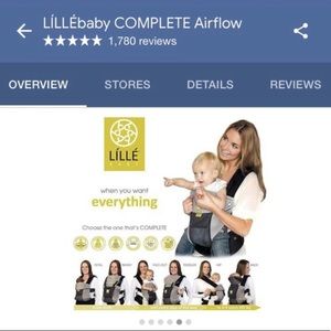 Lillebaby complete airflow baby cattier
